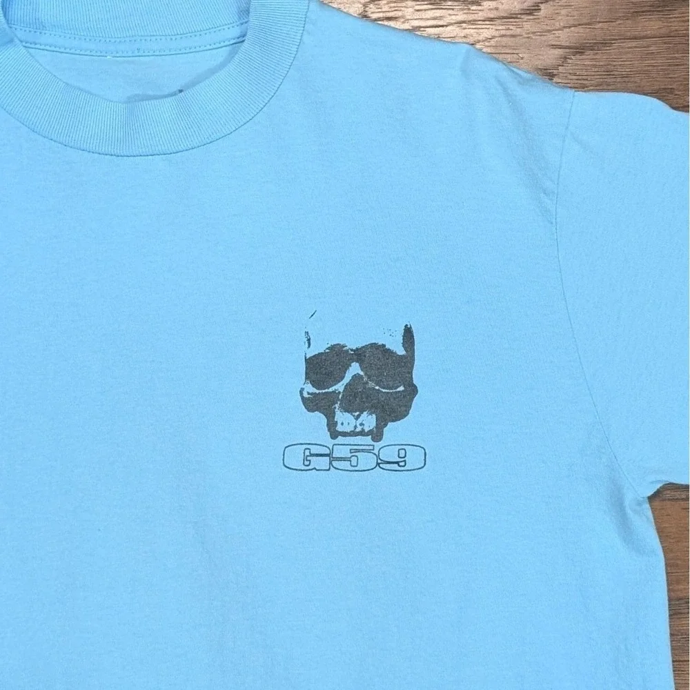 G59‎ Records Suicide Boys Greyday 2024 Skull Logo Light Blue Size Medium 20x27